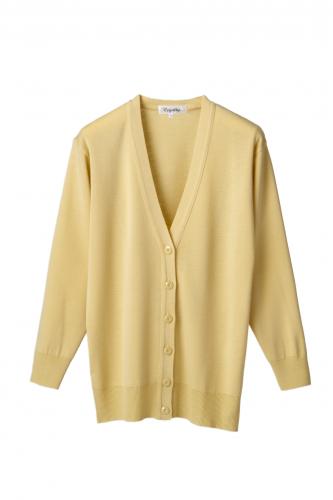 抗ピル(毛玉防止加工)長袖カーディガンロング　選べる12色　日本製