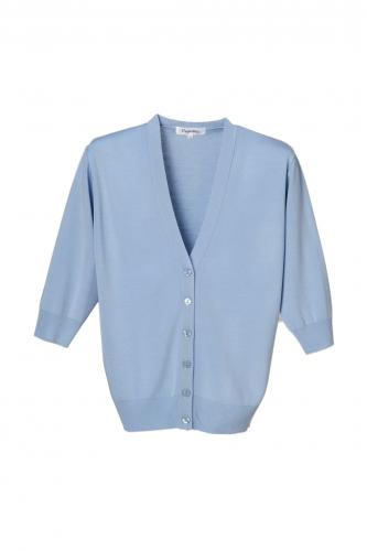 抗ピル(毛玉防止加工)七分袖カーディガン　選べる7色　日本製