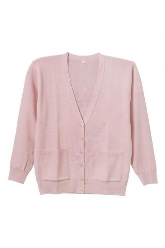 抗ピル(毛玉防止加工)貼りポケ付きカーディガン　選べる4色　日本製