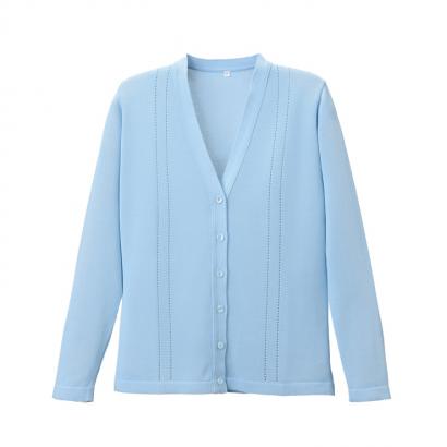 綿混透かし編サマーカーディガン　選べる5色　日本製