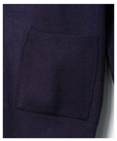 抗ピル(毛玉防止加工)貼りポケ付きカーディガン　選べる4色　日本製