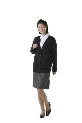 抗ピル(毛玉防止加工)貼りポケ付きロングカーディガン　選べる4色　日本製