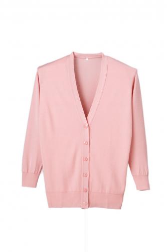 抗ピル(毛玉防止加工)長袖カーディガンロング　選べる12色　日本製