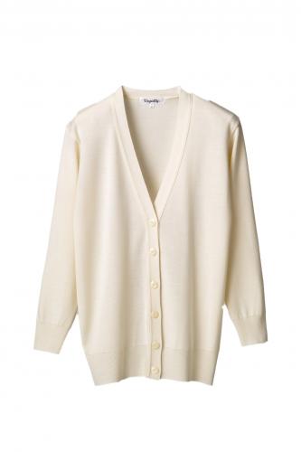 抗ピル(毛玉防止加工)長袖カーディガンロング　選べる12色　日本製