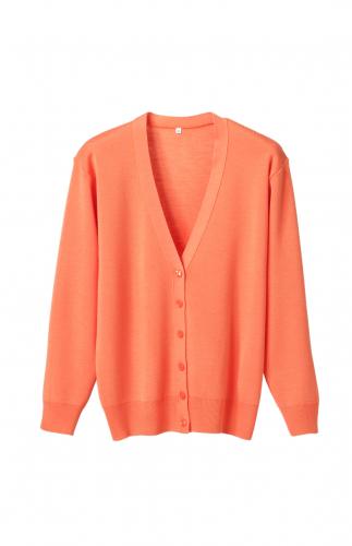 抗ピル(毛玉防止加工)長袖カーディガン　選べる16色　日本製