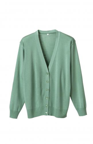 抗ピル(毛玉防止加工)長袖カーディガン　選べる16色　日本製