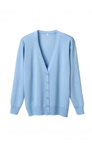 抗ピル(毛玉防止加工)長袖カーディガン　選べる16色　日本製