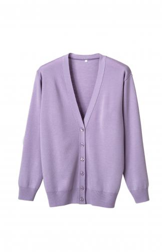 抗ピル(毛玉防止加工)長袖カーディガン　選べる16色　日本製