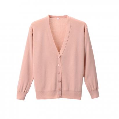 抗ピル(毛玉防止加工)長袖カーディガン　選べる16色　日本製