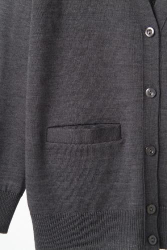 抗ピル(毛玉防止加工)ポケット付カーディガン　選べる3色　日本製