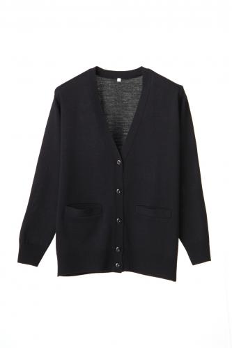 抗ピル(毛玉防止加工)ポケット付カーディガン　選べる3色　日本製
