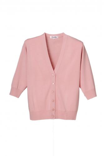 抗ピル(毛玉防止加工)七分袖カーディガン　選べる7色　日本製